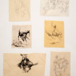 Six Sketches of Bucking Horses
John Edward Borein (American, 1872-1945)
Pen, ink, and graphite on paper
Gift of Carolyn and Leo Acquistapace