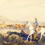 Tending the Herd
John Edward Borein (American, 1872-1945)
Watercolor on paper
9 x 14 inches
Gift of Harold A. Parma Estate
1998.30.1