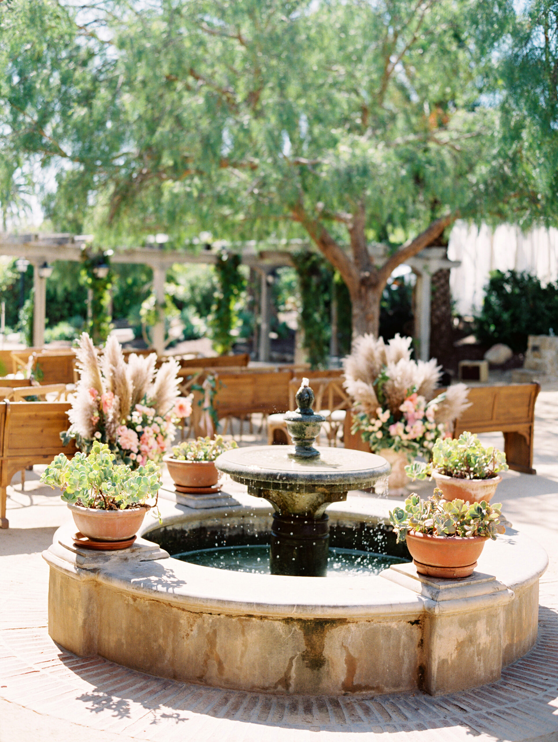 Adobe Courtyard Fountain
